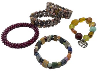 Stone Bracelet Collection - 5 Pieces