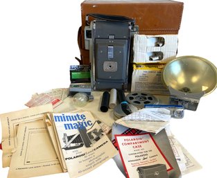 Polaroid Land Camera Model 80 And Accessories