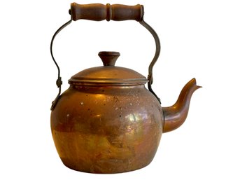 Copper Tea Kettle, Made In Portugal