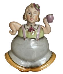 Antique Bisque Porcelain Nodder 'Bavarian Pub Woman' (ZD)