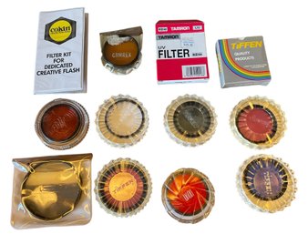 Collection Of 35mmm And Other Camera Lens Filters