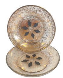 Pair Of MCM Shallow Glass Bowls