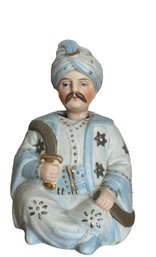 Antique German Bisque Porcelain Nodder 'Sultan' (ZG)