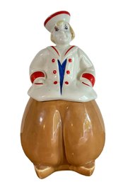 Vintage Dutch Boy Cookie Jar By Pottery Guild (b-1)