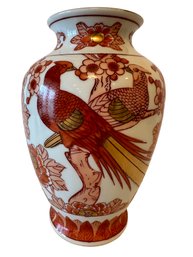 Vintage Porcelain China Gold Imari Hand Painted Vase