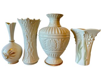 Collection Of 4 Lenox Vases