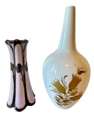 Vintage Rosenthal China Hat Pin Holder And Studio Line Vase