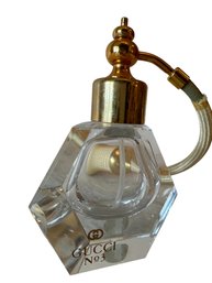 Gucci No 3 Crystal Art Glass Atomizer Perfume Bottle