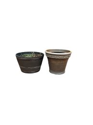 2 Large Patio Planters