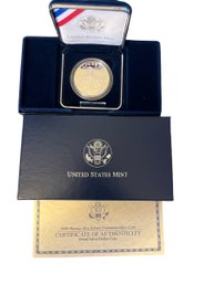 U.S. Mint Thomas Alva Edison Commemorative Coin 2004 Proof Silver Dollar With Box And COA