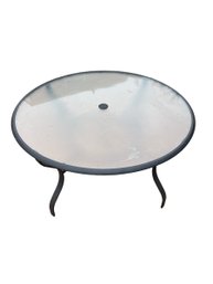 Round Glass Top Patio Table