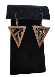 Retro Style Abstract Triangle Earrings