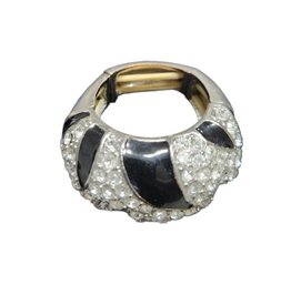 Black And White Gems Ring, Size 7