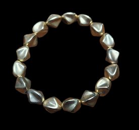 Gold Tone Beads Bracelet