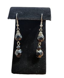 Onyx Color Earrings