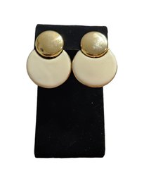 Retro Style Gold Tone Earrings