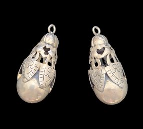 Southwestern Style Sterling Silver Earrings