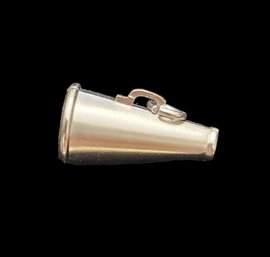 Sterling Silver Megaphone Charm