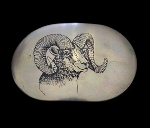 Vintage Ram Belt Buckle