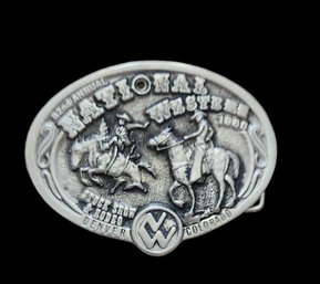 Vintage 1988 Limited Edition National Western Stock Show Belt Buckle