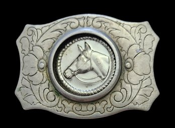 Vintage Horse Belt Buckle