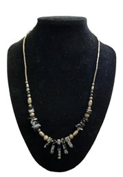 18' Vintage Necklace With Stones