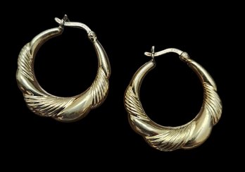 Sterling Silver Gold Tone Earrings