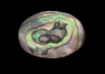 Sterling Silver Abalone Brooch From Mexico