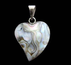 Sterling Silver Abalone Pendant From Taxco Mexico