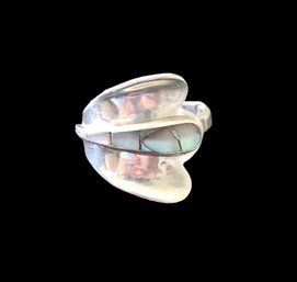 Sterling Silver Abalone Ring From Mexico