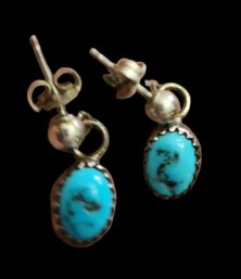 Native American Sterling Silver Earrings