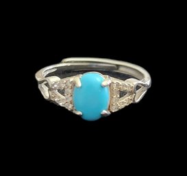 Sterling Silver Turquoise Color Ring