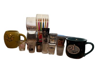 Lot Of Shot Glasses/beer Cups/mugs