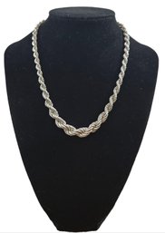 Sterling Silver Braided Chain, Adjustable