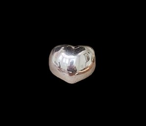 Vintage Sterling Silver Heart Ring From Italy