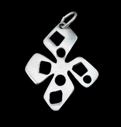 Vintage LaLonde 93' Sterling Silver Abstract Cross Pendant