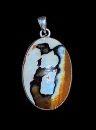 Beautiful Multi-color Sterling Silver Pendant