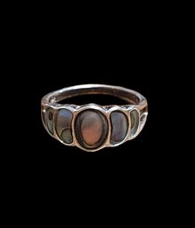 Vintage Sterling Silver Abalone Ring