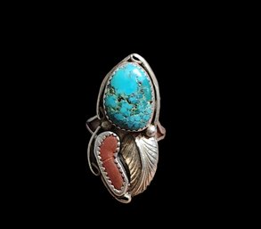 Vintage Sterling Silver Native American Ring