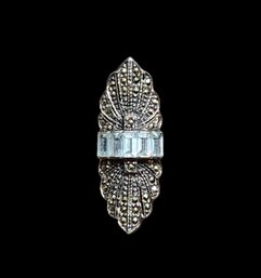 Vintage Sterling Silver Marcasite Ring