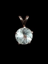 Vintage Sterling Silver CZ Pendant