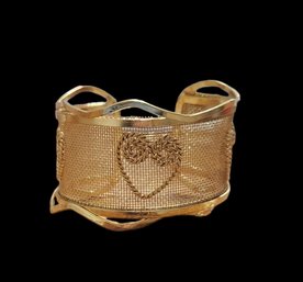 Gold Tone Think Cuff Bracelet