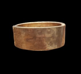 Heavy Light Copper Tone Hinged Bracelet