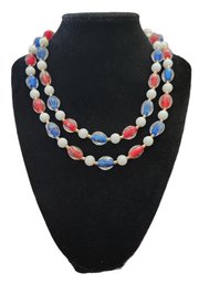 Red, White, And Blue Necklace