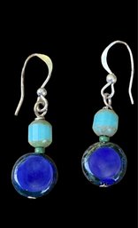 Artisan Southwestern Turquoise/Cobolt Blue Earrings