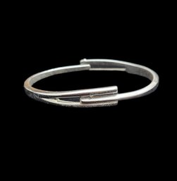 Silver Tone Hinged Bracelet