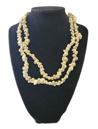 Seashell Inspired Beaded Necklace