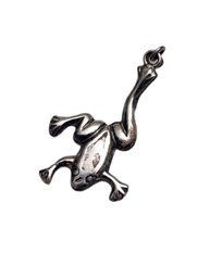 Vintage Sterling Silver Frog Charm/Pendant