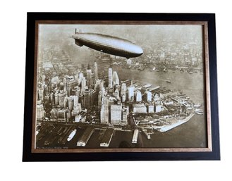 Print Featuring The Hindenburg Airship In 1936