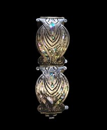 Beautiful Sterling Silver Abalone Bracelet From Mexico